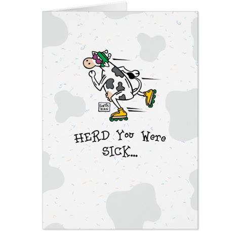 Funny Get Well Greeting Card Zazzle