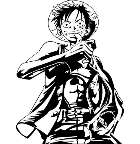 Luffy One Piece Vector Black And White My New Wallpaper Of The 19 Year