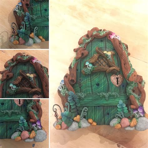 Forest Fairy Door In 2023 Polymer Clay Fairy Polymer Crafts Fairy