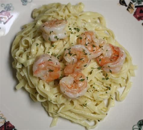 Cheese With Noodles Shrimp Scampi