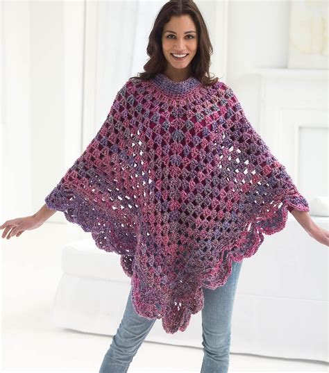 Crocheted Ponchos Free Patterns Web The Lavinia Poncho Is A Stunning