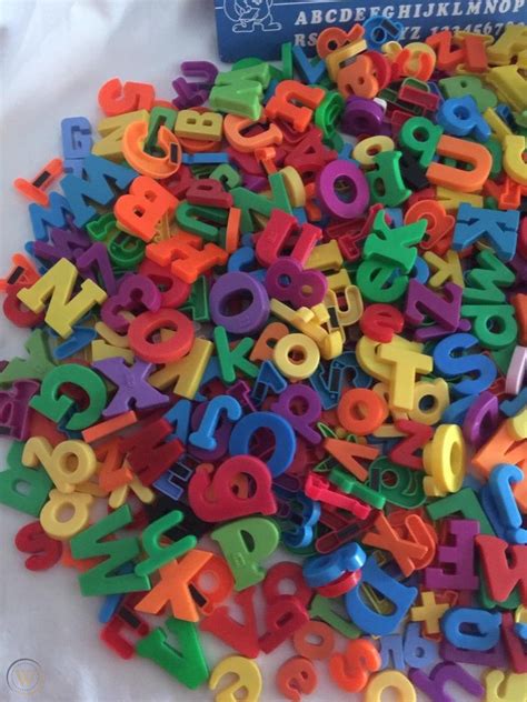 Magnetic Letters Alphabet And Numbers 720 Piece Lot Playskool Fisher