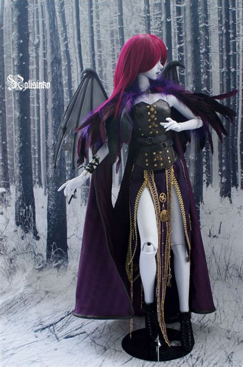 Demon Queen By Nalisinko On Deviantart Gothic Dolls Ball Jointed Dolls Custom Barbie