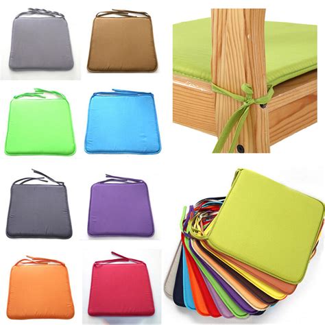 Every seat cushion is machine washable ensuring that cleaning will be kept simple, effective, and fast. Tie On Foam Chair Cushion Seat Pads Outdoor Patio Garden ...