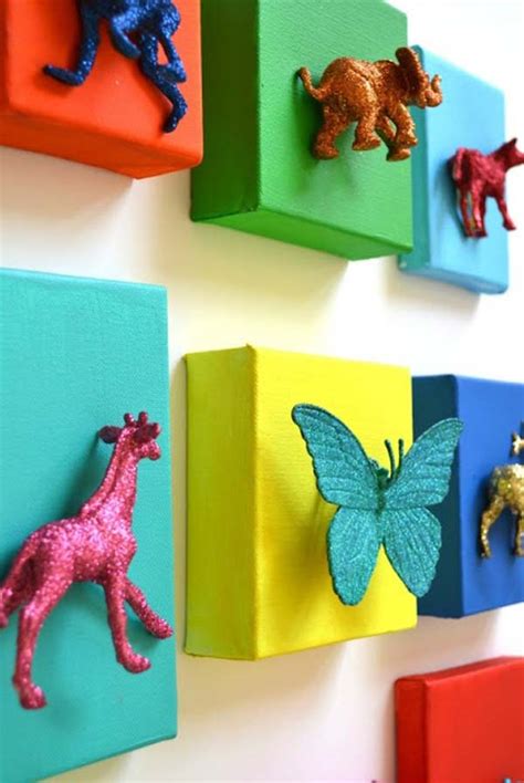 For this project you'll need a painting. Top 28 Most Adorable DIY Wall Art Projects For Kids Room - Amazing DIY, Interior & Home Design