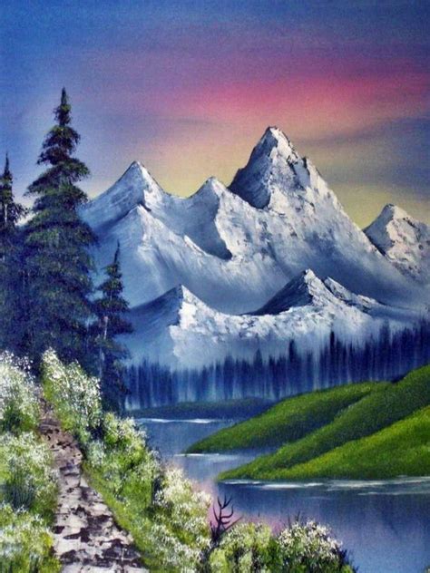 How To Paint A Mountain Landscape Easy