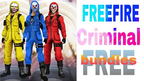 Free fire drawing top criminal bundle red criminal. Freefire criminal bundle for free telugu explanation - YouTube