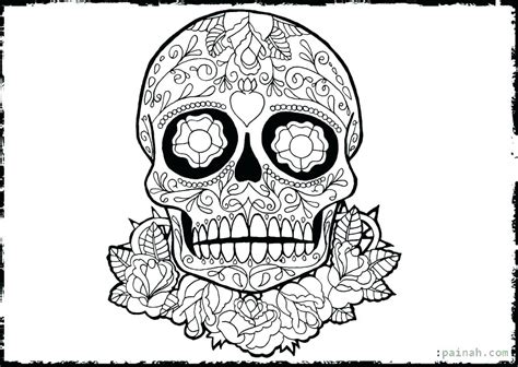 de los muertos skull coloring pages  getcoloringscom