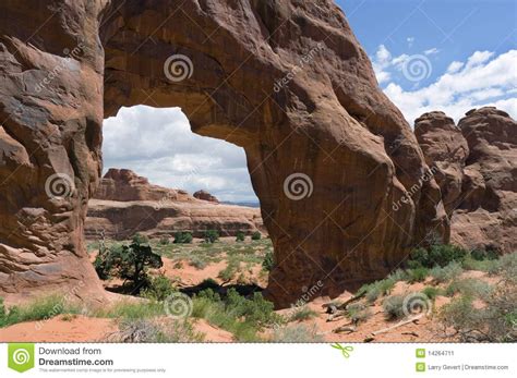 Pine Tree Arch In Arches National Park Stock Image Image 14264711