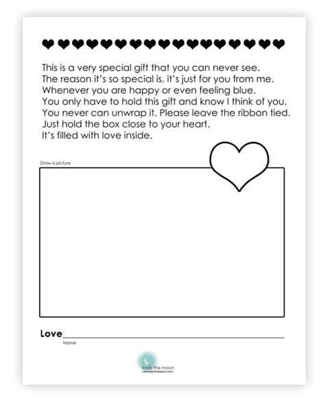 The Perfect T Box Of Love Poem Kids Craft Tutorial