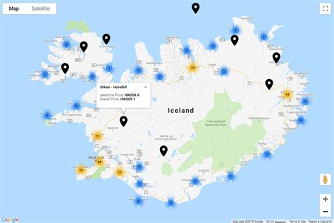 Iceland Gas Stations Map Showcase Wappler Community