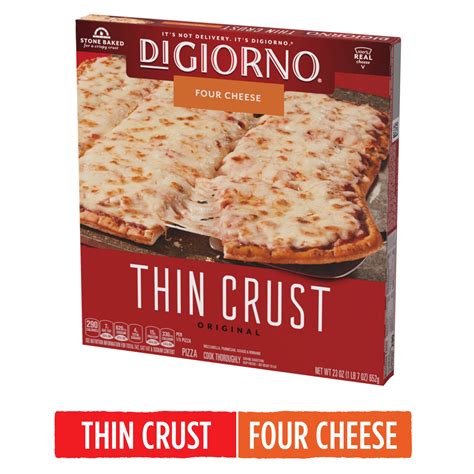 Digiorno Four Cheese Frozen Pizza On A Thin Crust 23 Oz