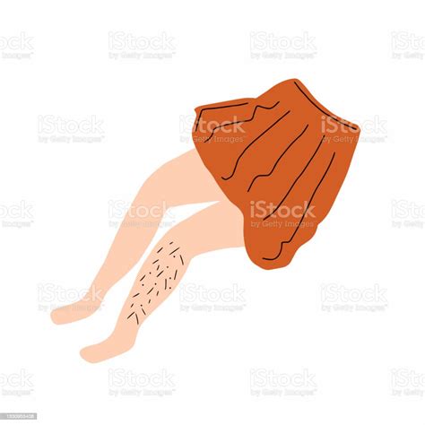 Hairy Legs Doodle Vector Illustration Hand Drawn Stock Illustration Download Image Now