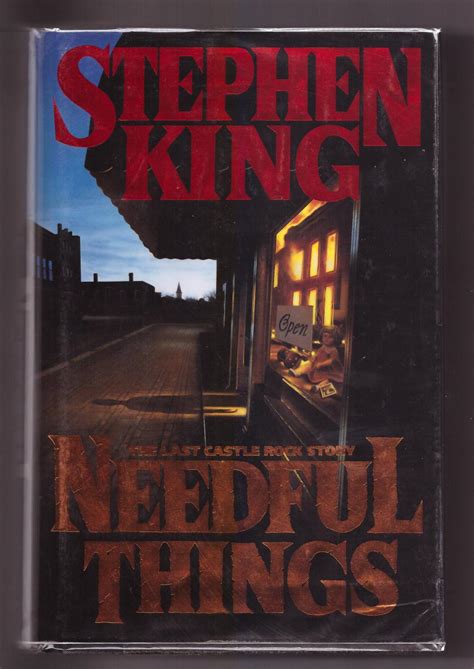 Needful Things The Last Castle Rock Story By Stephen King Fine 14