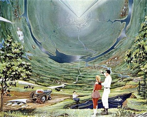 Retro Future 1950s Disney To Roidal Space Colony Of The Future