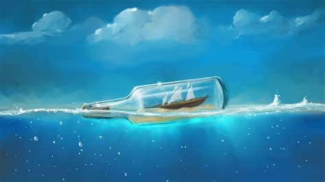 2560x1440 Boat In A Bottle 1440p Resolution Hd 4k Wallpapersimages
