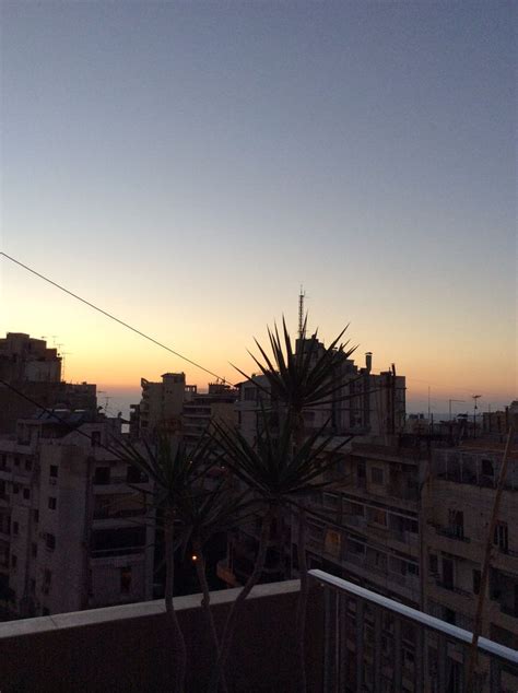 Evening Sunset Over Beirut City Hamra Evening Sunset Sunset Outdoor
