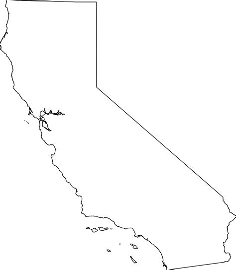 Soubormap Of California Outlinesvg Wikipedie