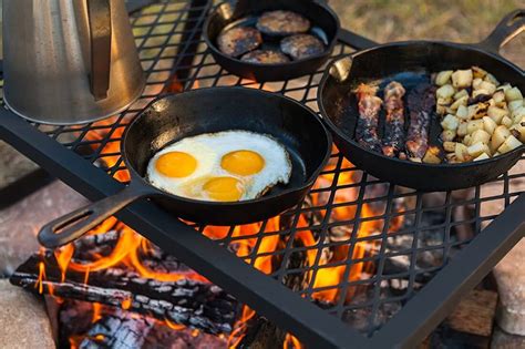 Regularly spraying a grill with vegetable oil and heating on low for about 10 minutes helps to protect. Best Campfire Grill Grates - Camping Cooking Grate
