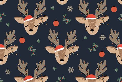 Cute Christmas Pattern Wallpapers Wallpaper Cave
