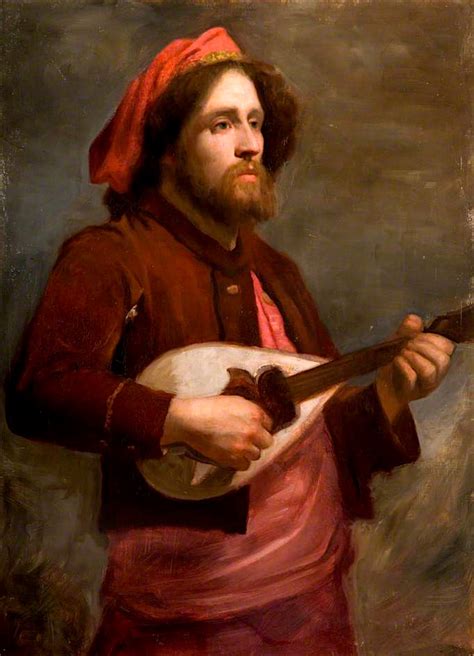 The Wandering Minstrel Painting George Frederic Watts Oil Paintings