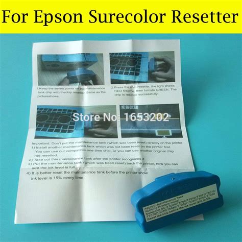 T6193 Chip Resetter For Epson Surecolor T3000 T5000 T7000 F6070 F7070