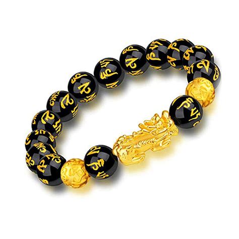 Buy Feng Shui Black Obsidian Wealth Bracelet，feng Shui Bracelet For Men