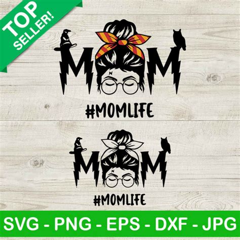 Harry Potter Mom Life SVG, Potterhead Mom SVG, Mom Life Potter SVG