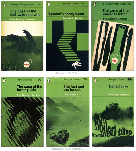 penguin crime book covers designer romek marber 1960s the famous modernist penguin