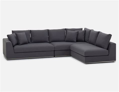 Lounge is a convertible sofa 3 places, with or without armrests, modular and transformable bed in a jiffy. HORIZON Modular sectional sofa | Structube | Grey ...