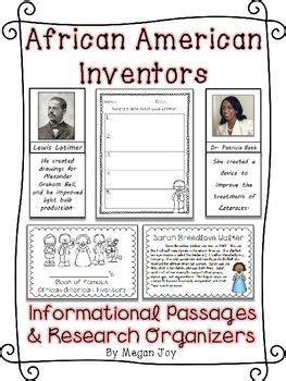 African American Inventors Worksheet