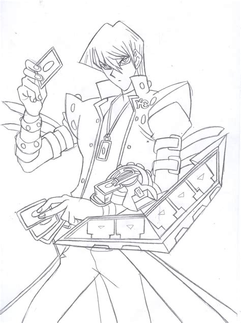 How To Draw Seto Kaiba From Yu Gi Oh Printable Step By Step Drawing Images And Photos Finder