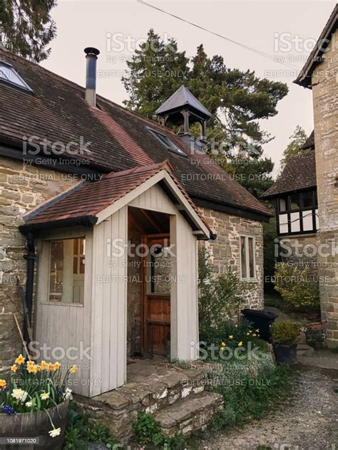 Entrance To The Porch In The Old English House Stock Photo Download