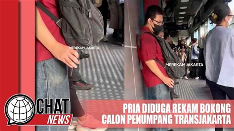 Viral Pria Diduga Rekam Bokong Calon Penumpang Transjakarta Di Tomang