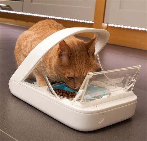 The surefeed microchip pet feeder is a great automatic pet feeder for cats and small dogs. Sure Flap Sure Feed Microchip Pet Feeder - NoveltyStreet