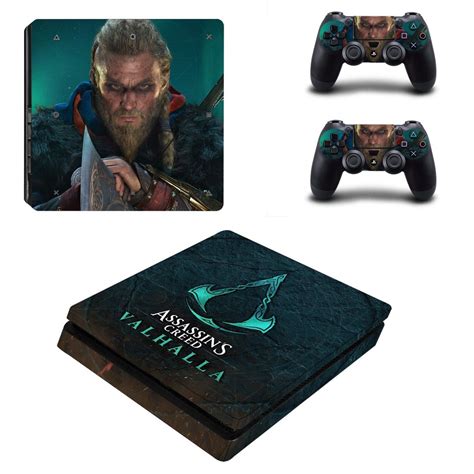 Assassin S Creed Valhalla Decal Skin For PS4 Slim Console Controllers