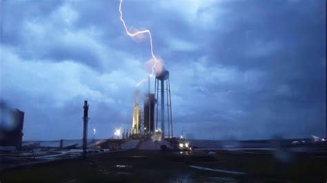 Watch Lightning Strikes Near Cape Canaveral Launch Pads As Spacex