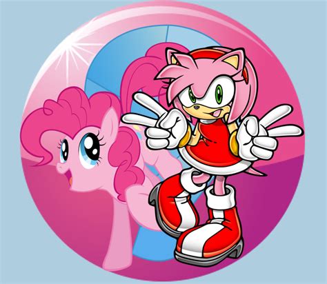 amy rose and pinkie pie by bronysonicyoutube on deviantart