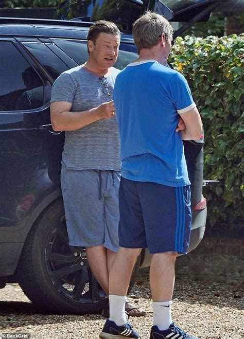 Jamie Oliver Is Spotted Outside His London Home Following Lockdown At