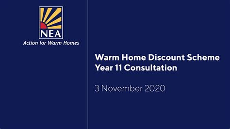 Warm Home Discount Scheme Year 11 Consultation Youtube