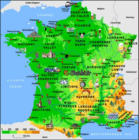 Cette dernière est divisée en plusieurs thèmes, permettant de découvrir différents aspects. Tourisme en France - Carte des Villes principales » Vacances - Guide Voyage