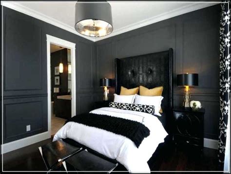 Charcoal Walls And Crisp White Trim And Ceiling Works Bedroom