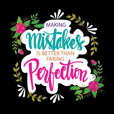 Making Mistakes Is Normal Hand Drawn Illustration With Cute Blue