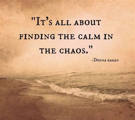 Its All About Finding The Calm In The Chaos Donna Karan Picture