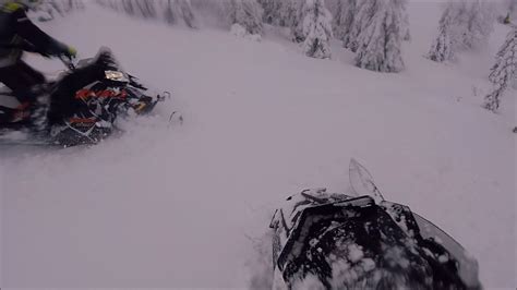 Polaris Pro Rmk 800 Getting Stuck In Deep Snow Today Youtube