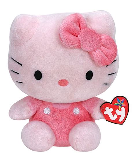 Sanrio Hello Kitty Plush Doll 6in Pink Kitty Soft Stuffed Bean Toy Ty