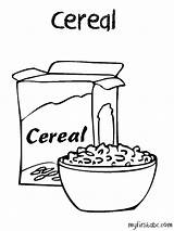 Cereal Coloring Pages Drawing Bowl Clipart Box Oats Printable Template Color Oatmeal Getdrawings Sketch Getcolorings Drawings Paintingvalley Webstockreview sketch template