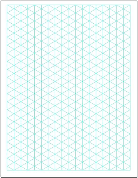 Free Printable Isometric Graph Paper Template In Pdf