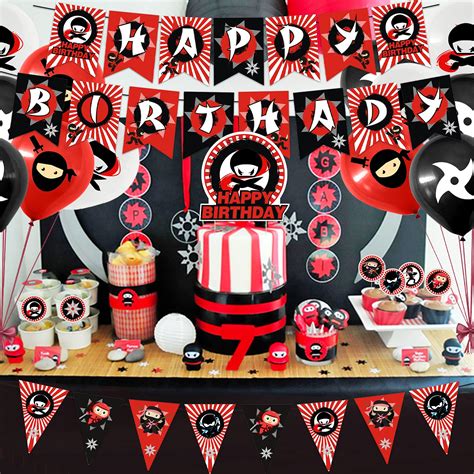 Buy Ninja Birthday Party Decorations Ninja Theme Party Supplies Happy