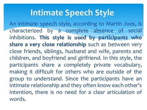 Oral Communication Intimate And Casual Speech Style 2